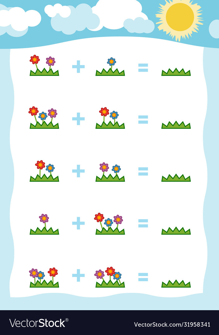Counting game for preschool children count Vector Image Counting game for preschool children count