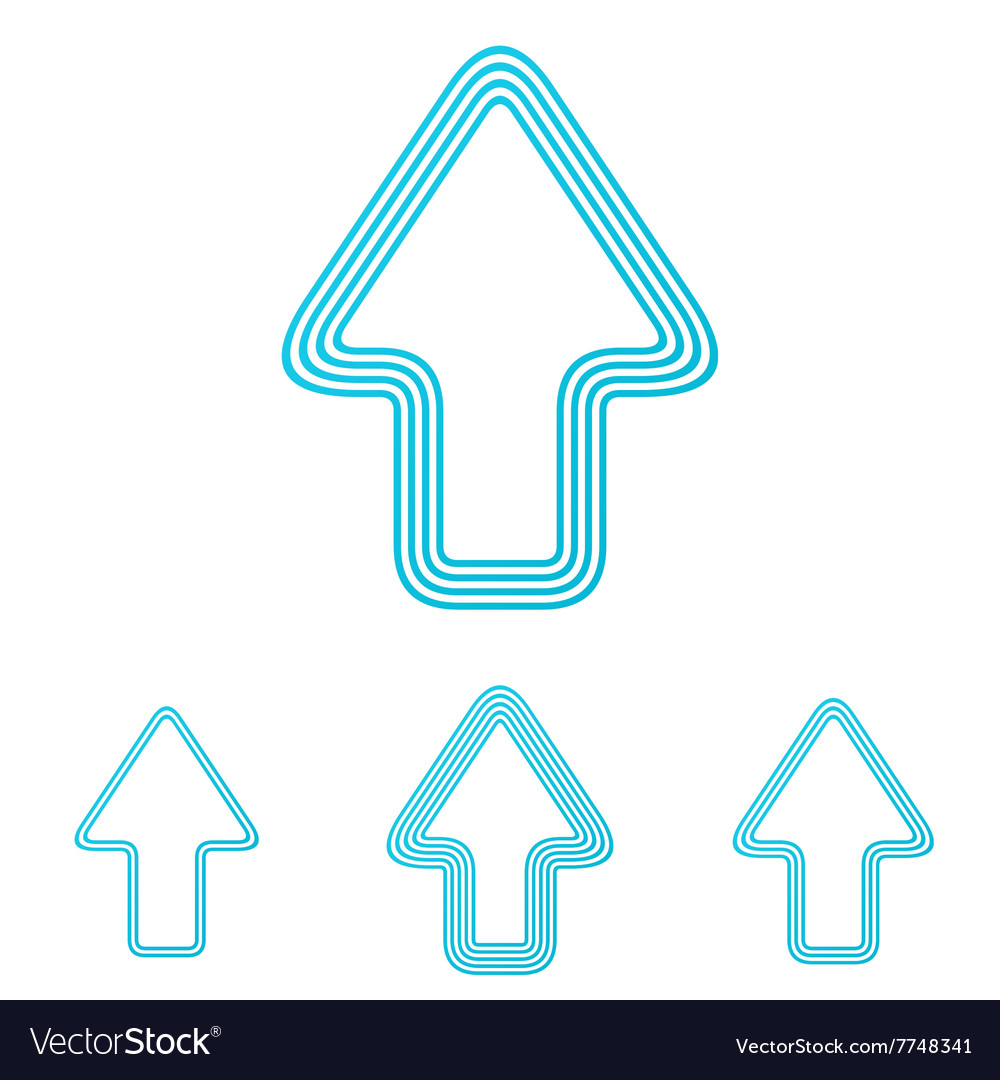 Cyan line up logo design set