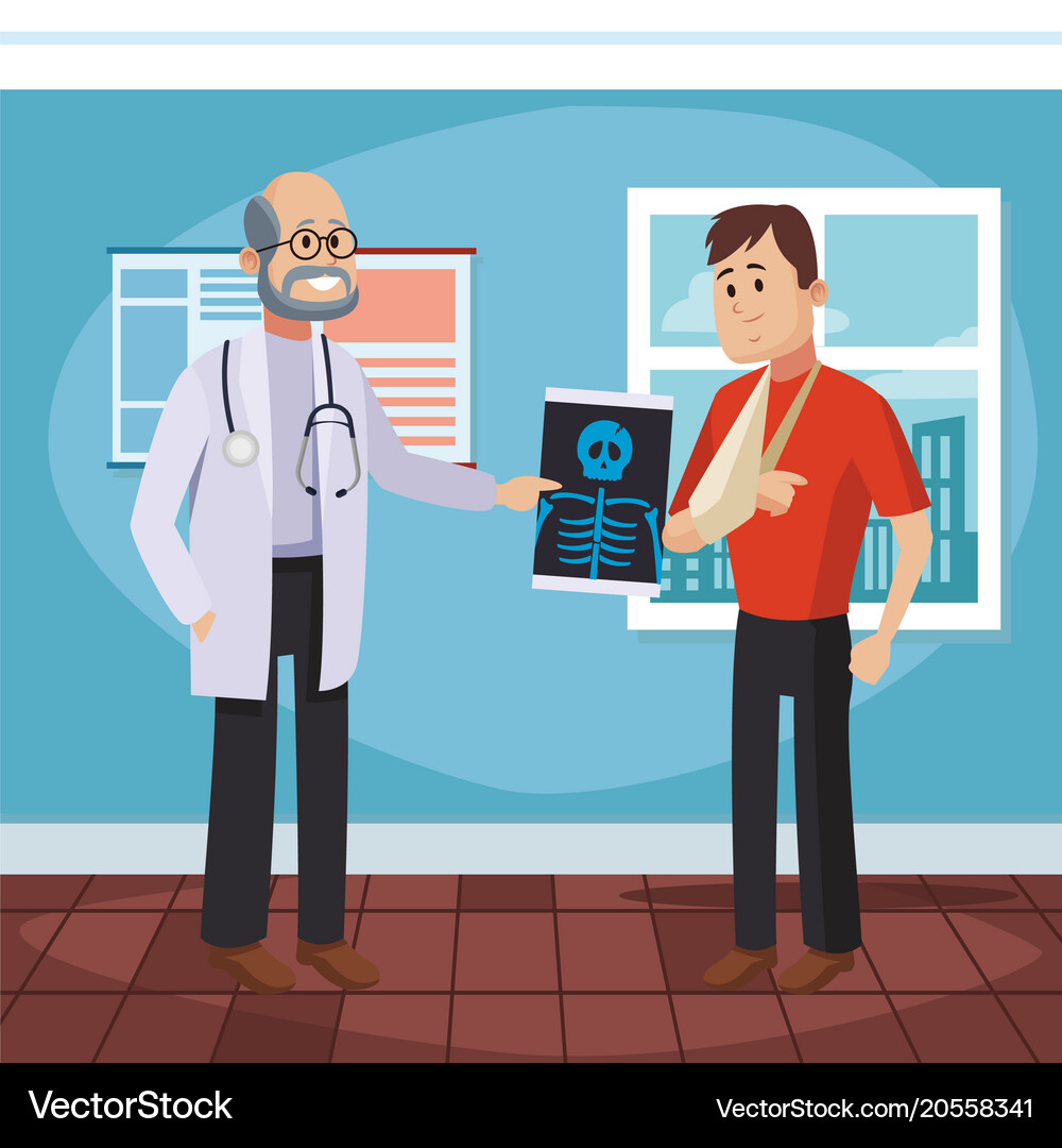 Doctors office cartoon Royalty Free Vector Image
