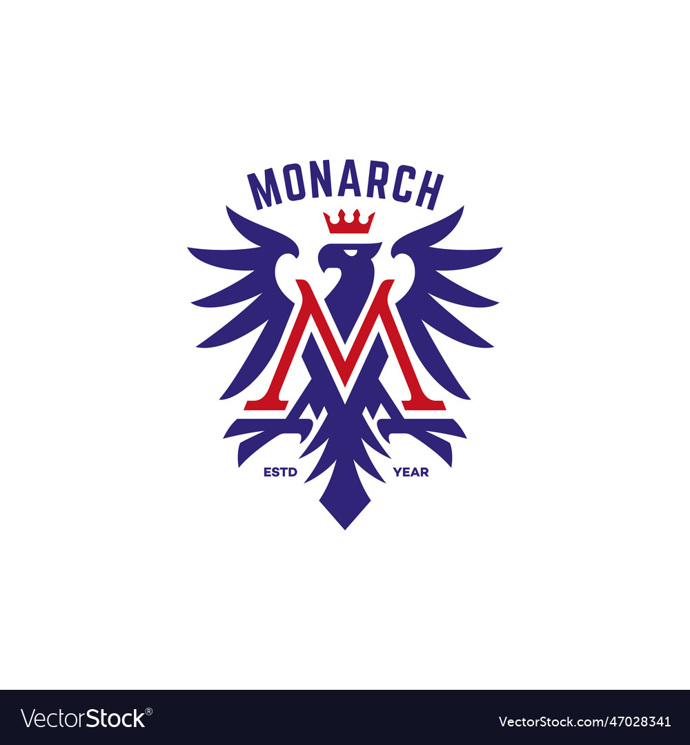 Eagle monogram logo Royalty Free Vector Image - VectorStock