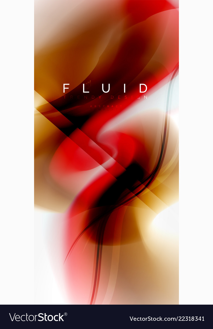 Mixing liquid color flow abstract background vector image Mixing liquid color flow abstract background
