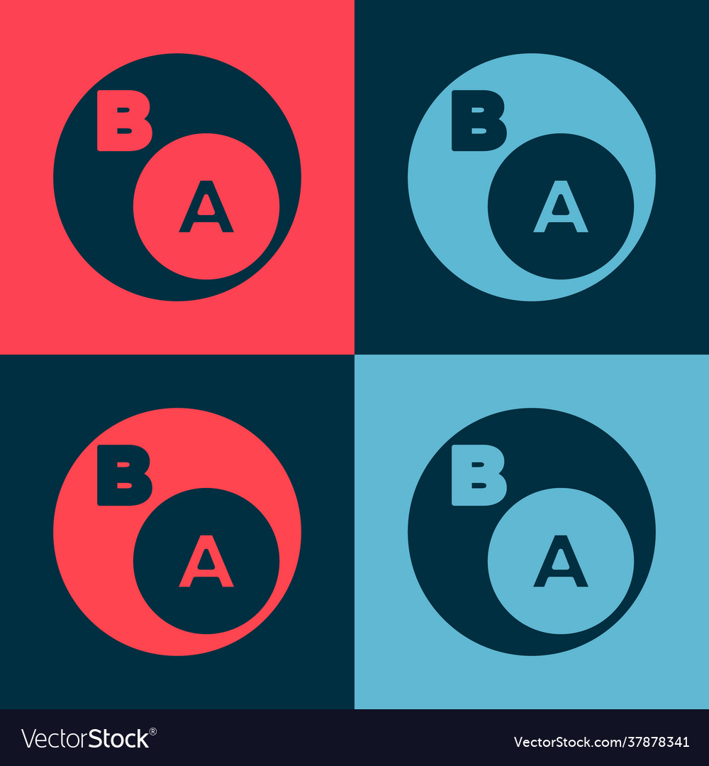 Pop art subsets mathematics a is subset b Vector Image Pop art subsets mathematics a is subset b