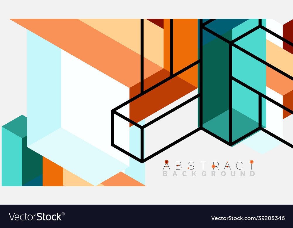 Abstract background 3d cubes cubic elements