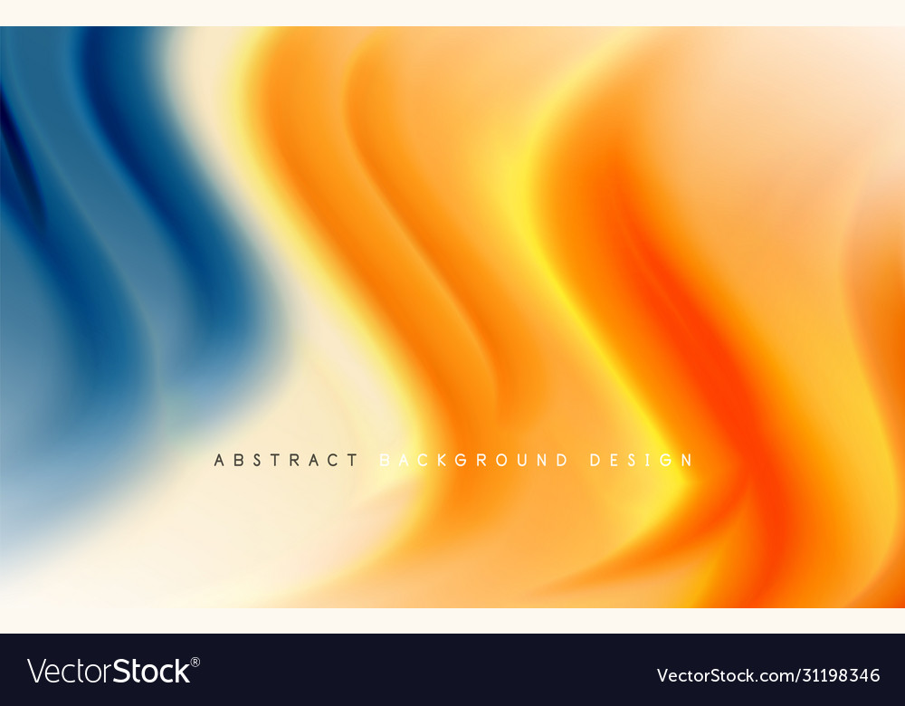 Abstract background - fluid color gradient waves Vector Image Abstract background - fluid color gradient waves