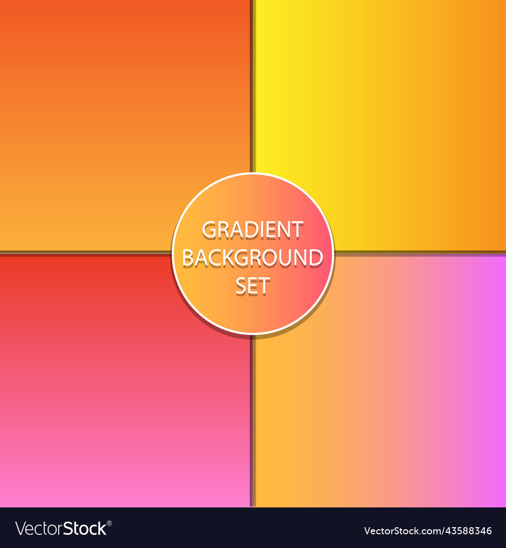 Abstract gradient template background set blank