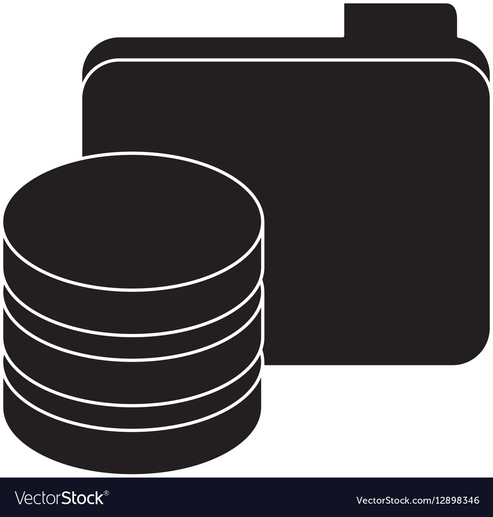 Black data center related icon image
