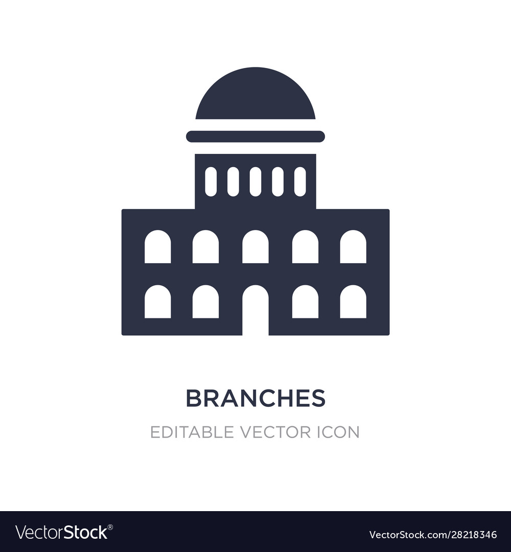 Branches icon on white background simple element