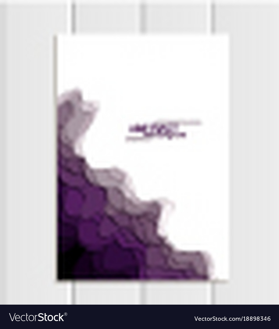 Brochure a5 or a4 format abstract uneven