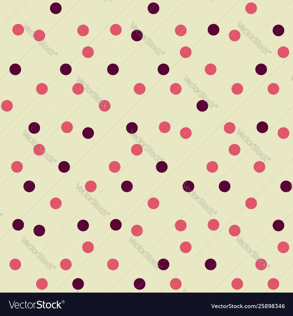Chaotically dots polka background seamless pattern vector image Chaotically dots polka background seamless pattern