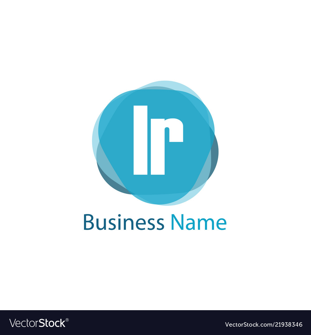 Initial letter lr logo template design