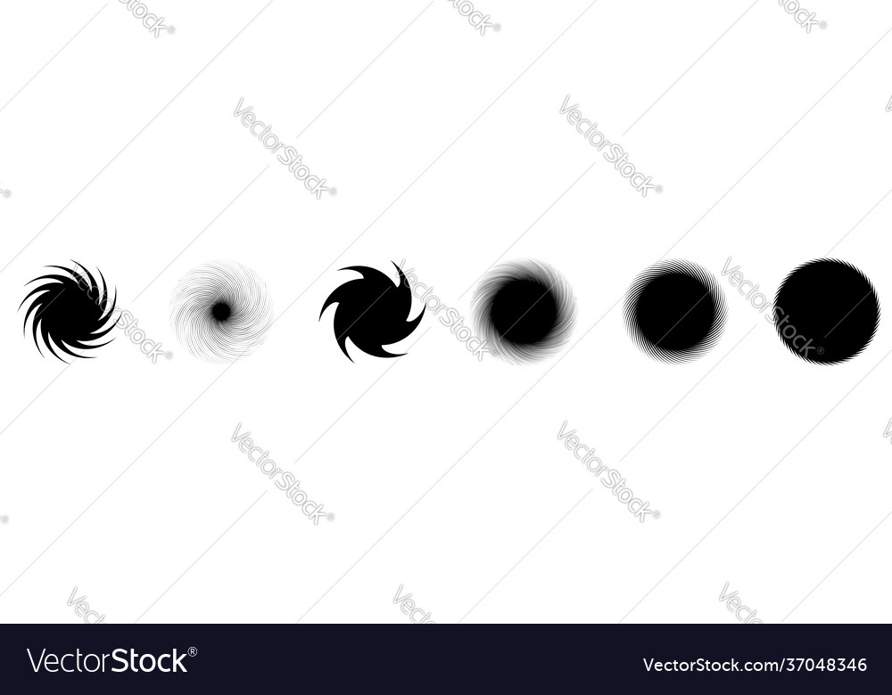 Swirl twirl spiral shape element motif Vector Image Swirl twirl spiral shape element motif