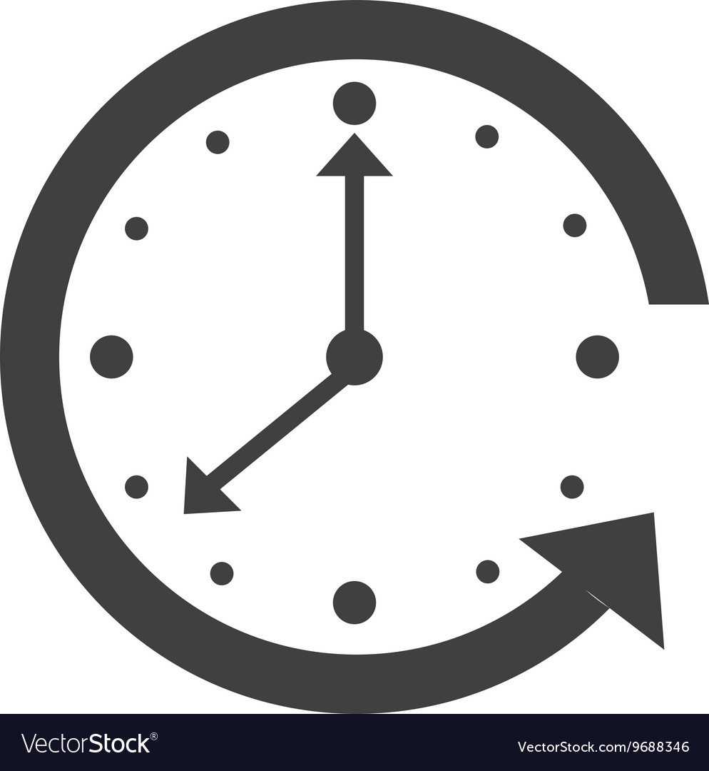 Time and clock isolated icon