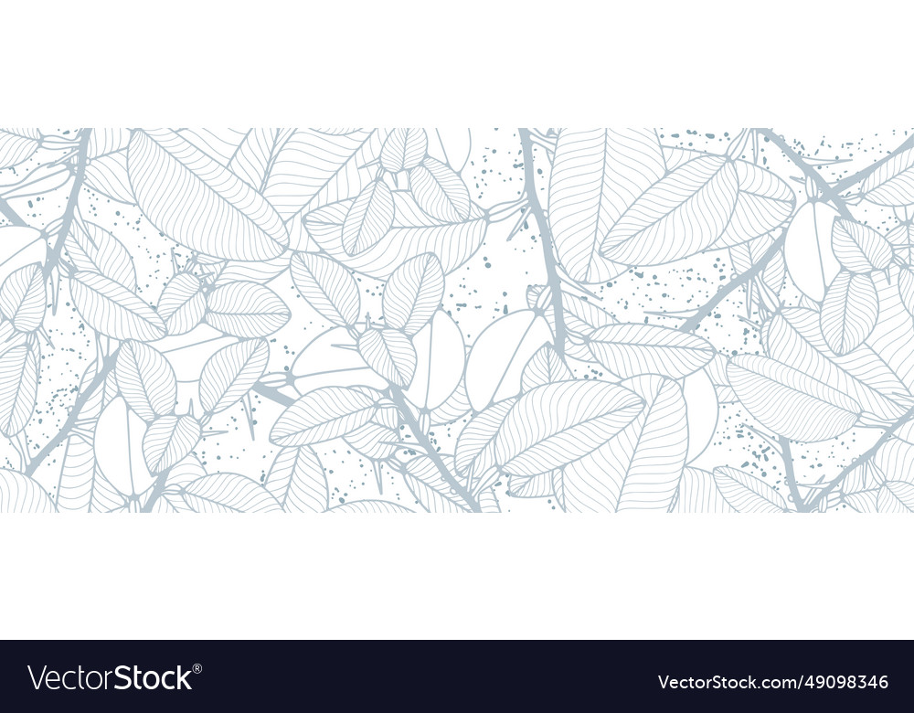 Winter light botanical background with branches