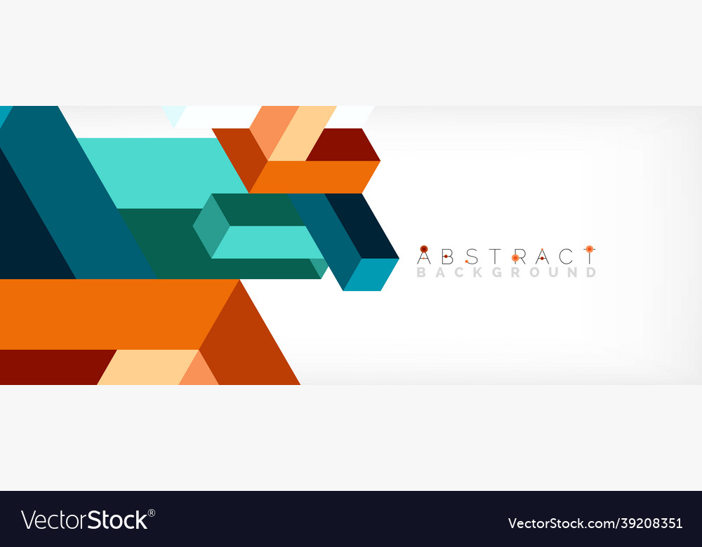 Abstract background 3d cubes cubic elements vector image Abstract background 3d cubes cubic elements