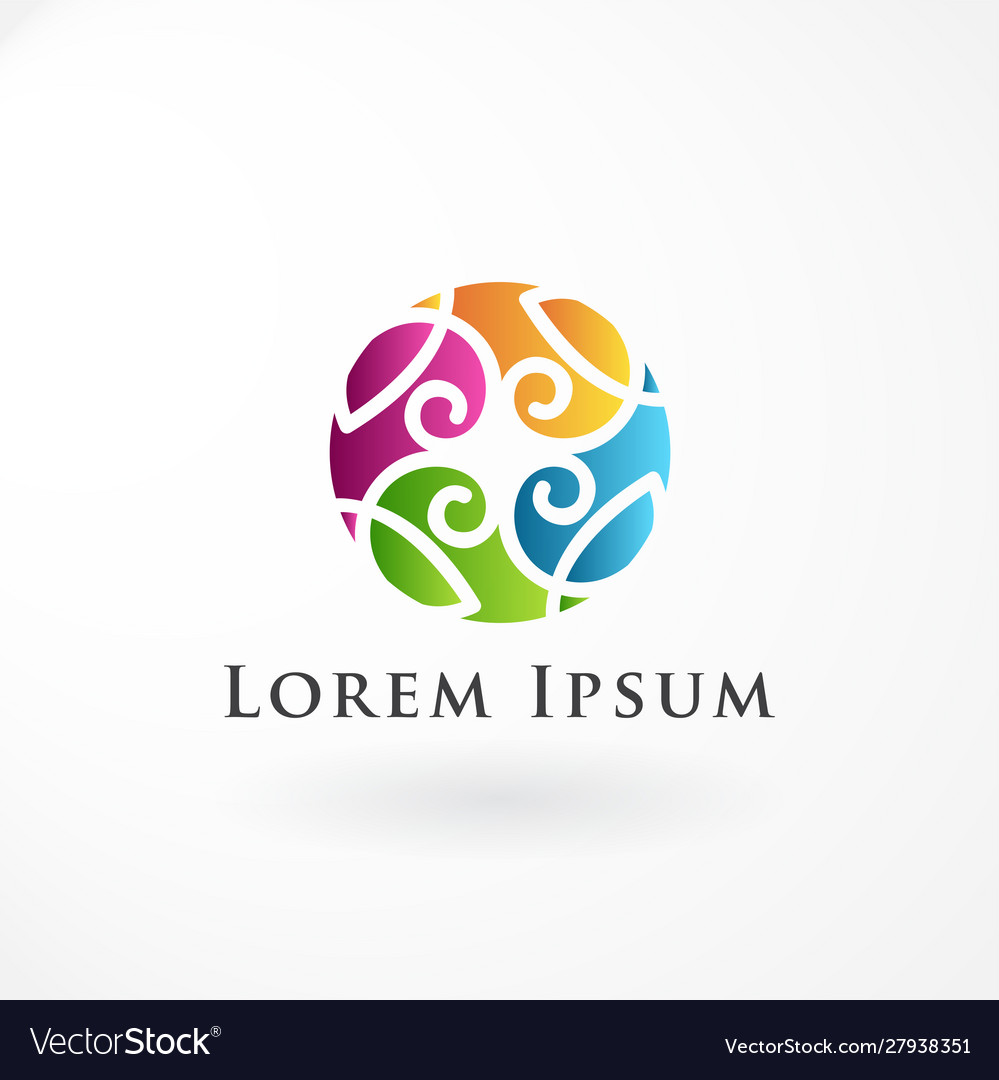 Abstract Gradient Circle Logo