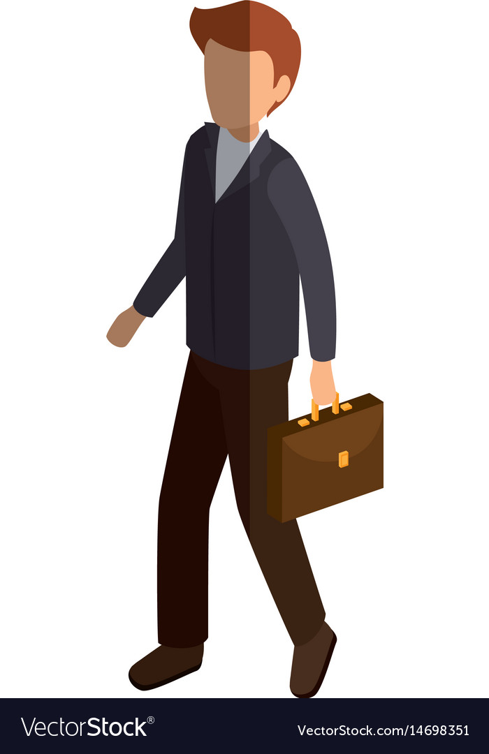 Businessman isometric avatar character