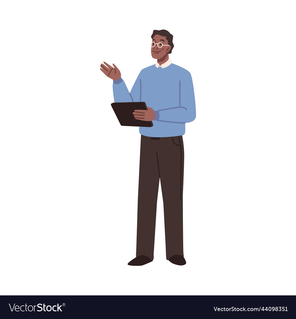 Businessman or manager coordinator or boss Vector Image