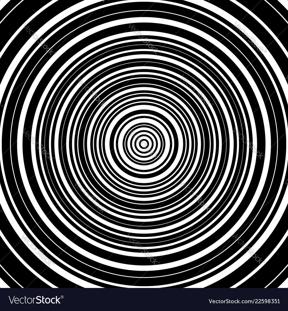 Concentric circles pattern abstract Royalty Free Vector