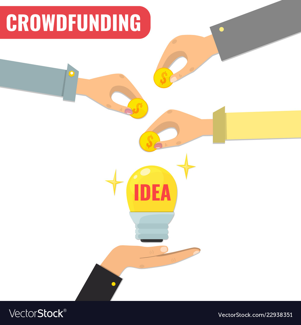 Crowdfunding concept business model for start up