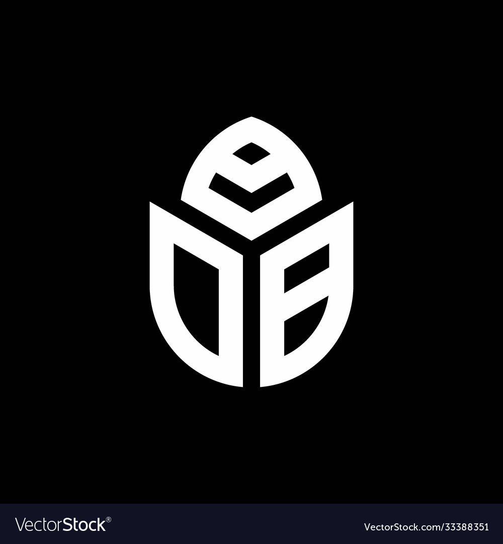 Db monogram logo with a cypress shape luxury style