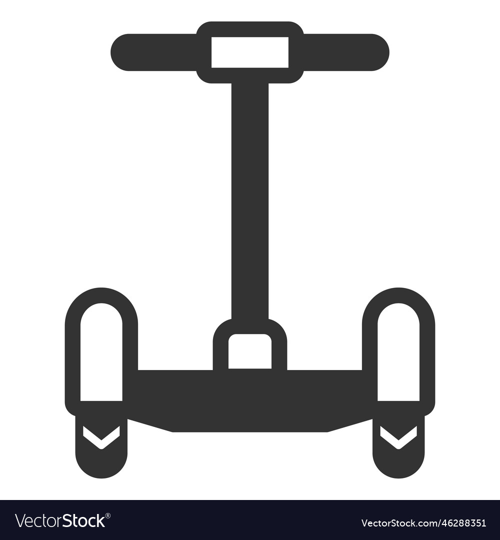 Gyroscooter with handle 1 Royalty Free Vector Image