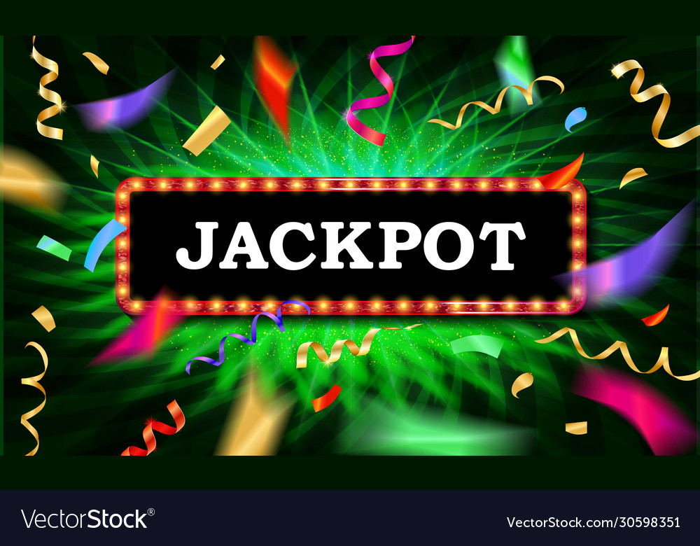 Jackpot congratulations frame