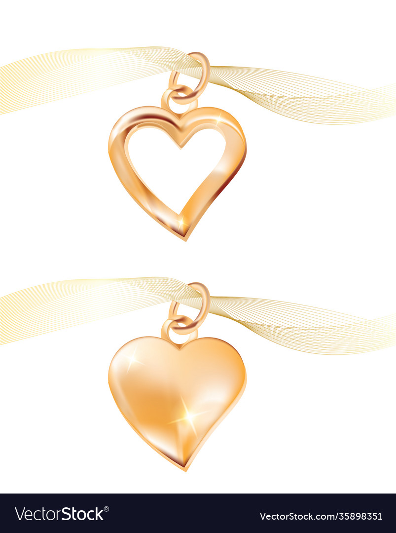 Jewelry heart gold