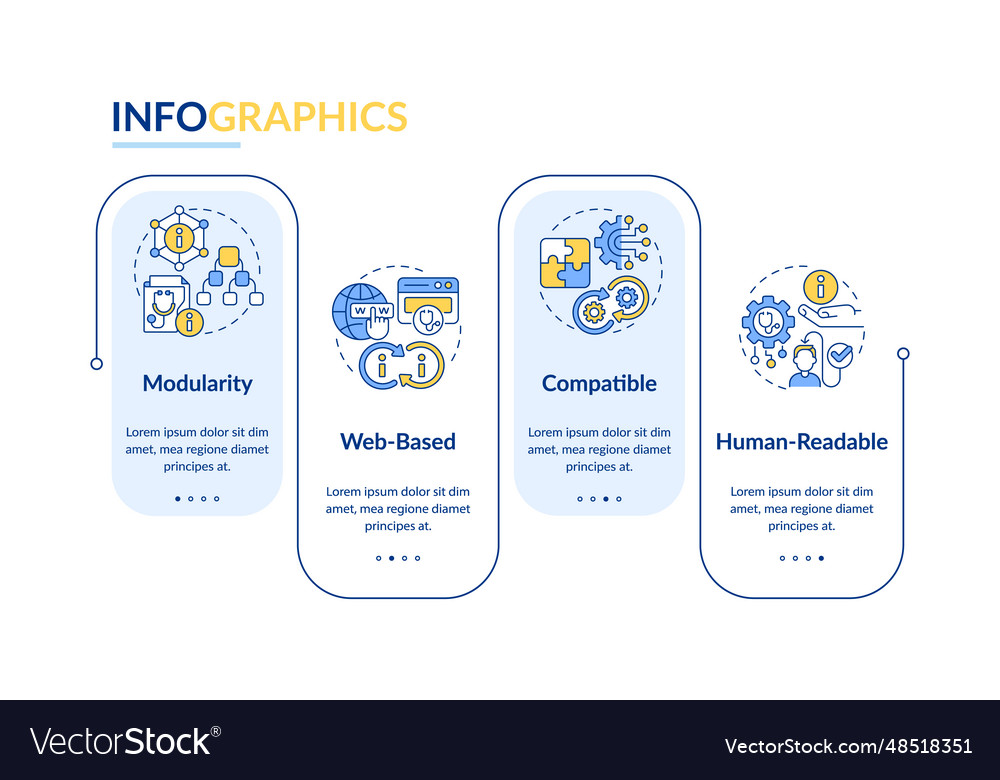 Multicolor hir layout with linear icons vector image Multicolor hir layout with linear icons