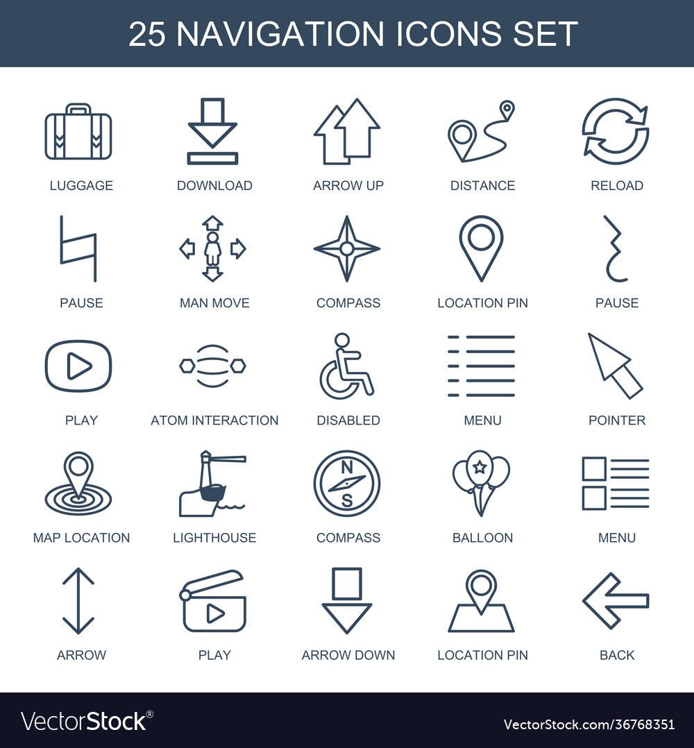 Navigation icons