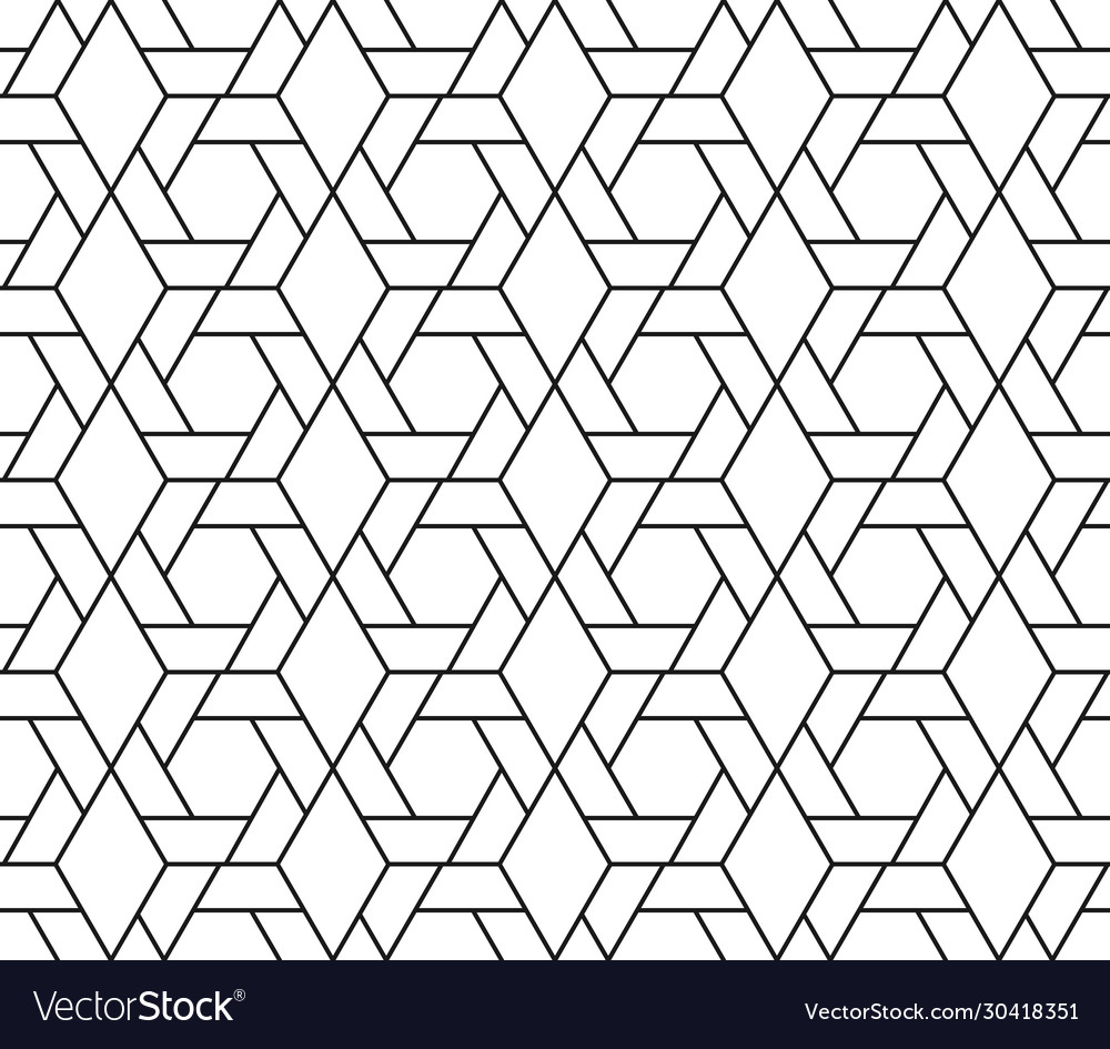 Seamless pattern parallel and connecting lines vector image Seamless pattern parallel and connecting lines