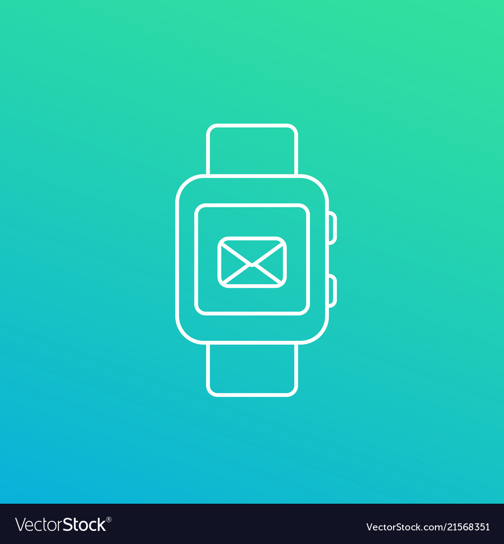 Smart Watch Message Notification Icon
