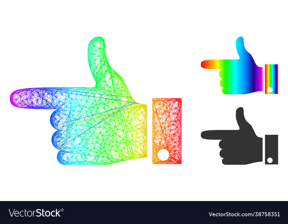 Spectral Netznetz Gradienten Zeiger links Symbol vector image Spectral Netznetz Gradienten Zeiger links Symbol