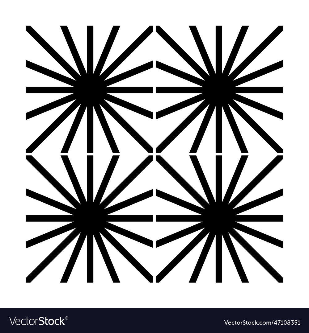 Stencil with an abstract repeating pattern