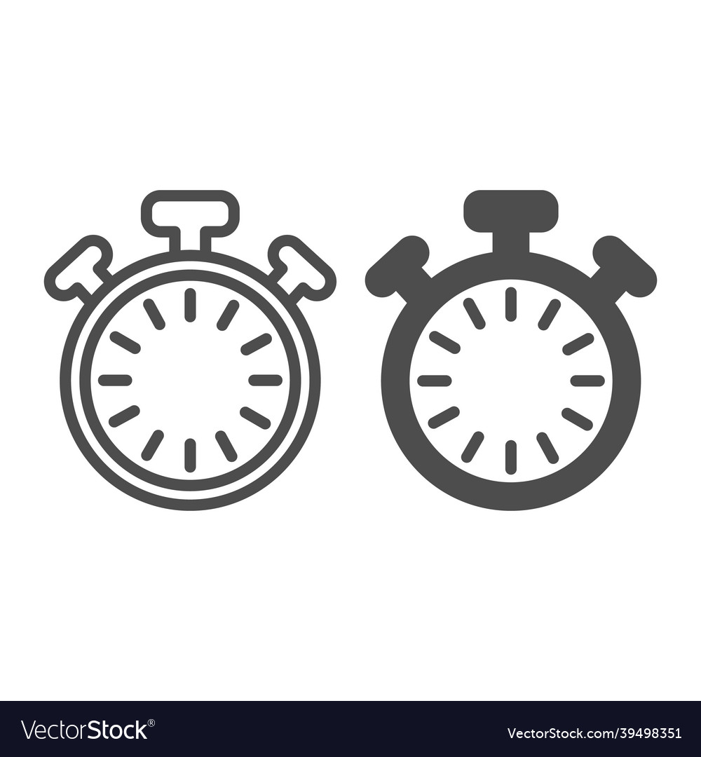 Stopwatch with buttons and dial without hands vector image Stopwatch with buttons and dial without hands