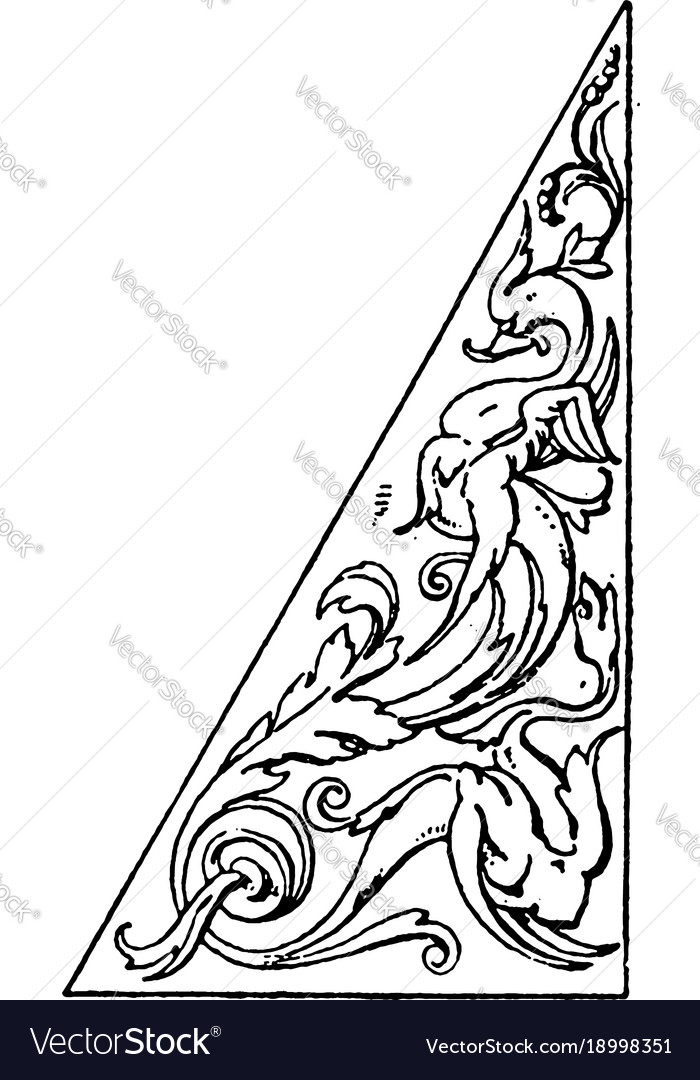 Triangular panel is a antic pattern it lower