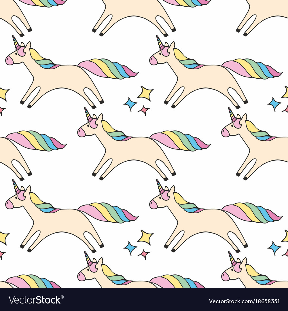 Unicorn colorful seamless pattern for design