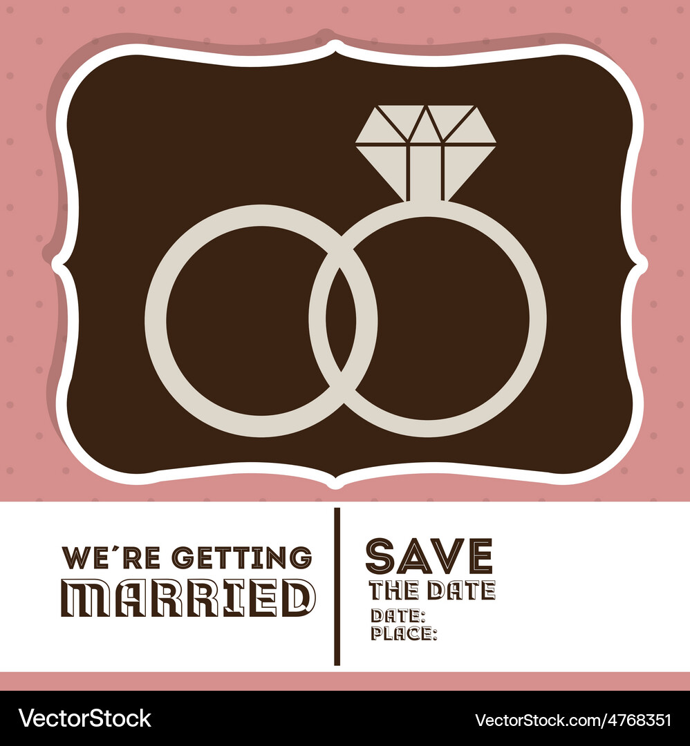 Wedding design Royalty Free Vector Image - VectorStock