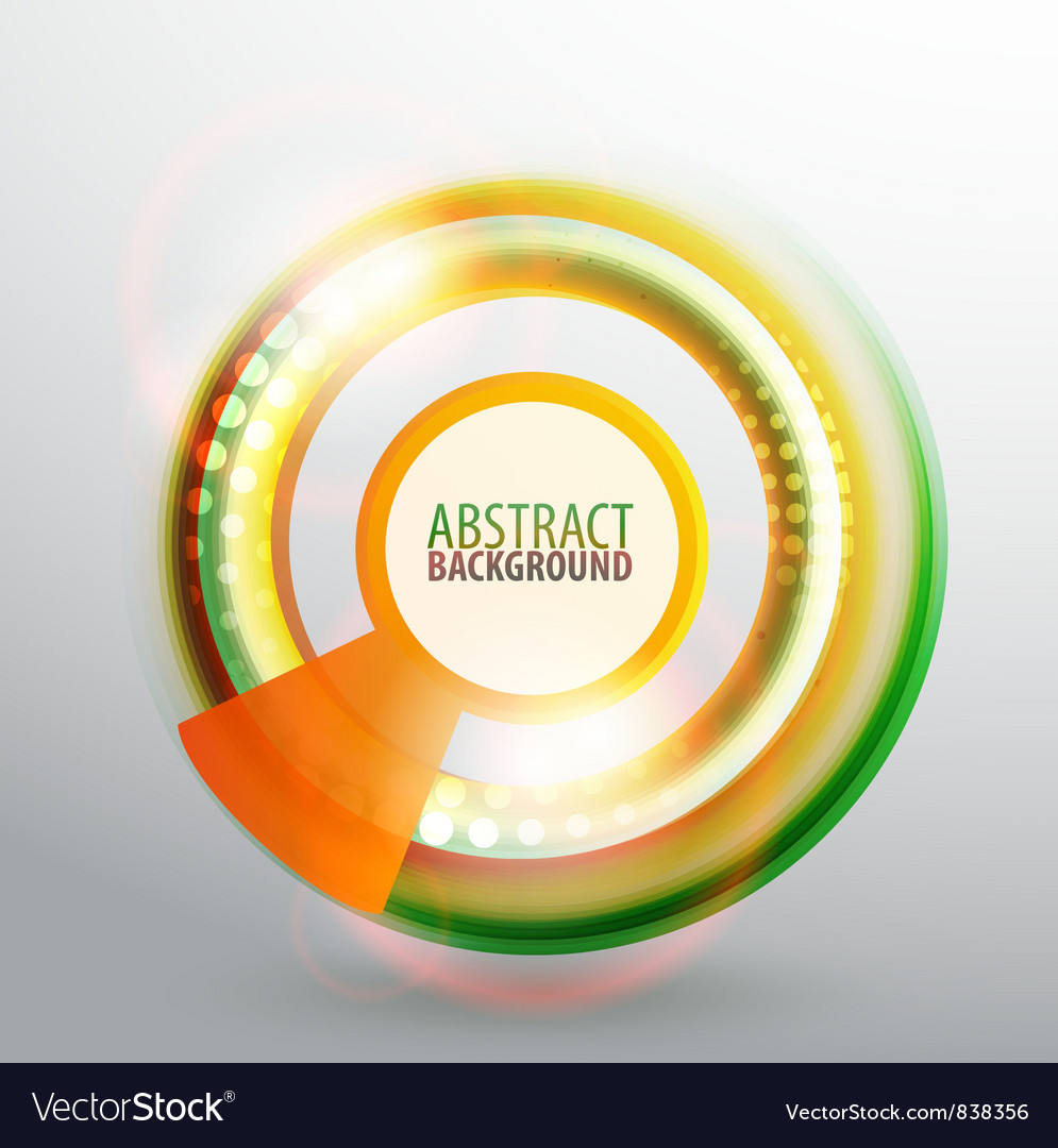 Abstract Colorful Circles Background