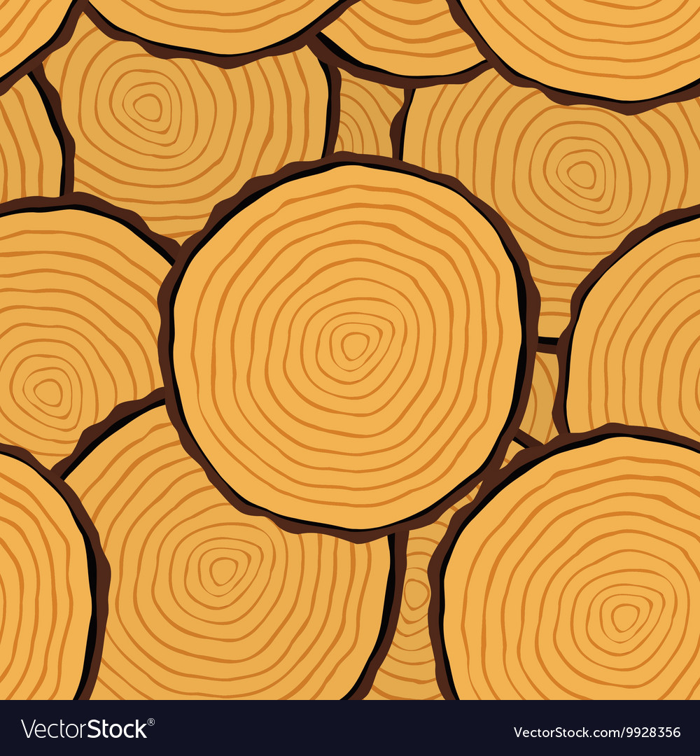 Cut log butt seamless pattern