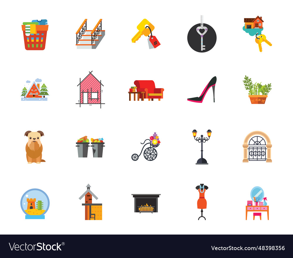 Domesticity icon set