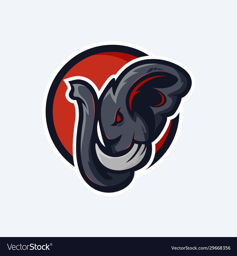 Elephant mascot sport design