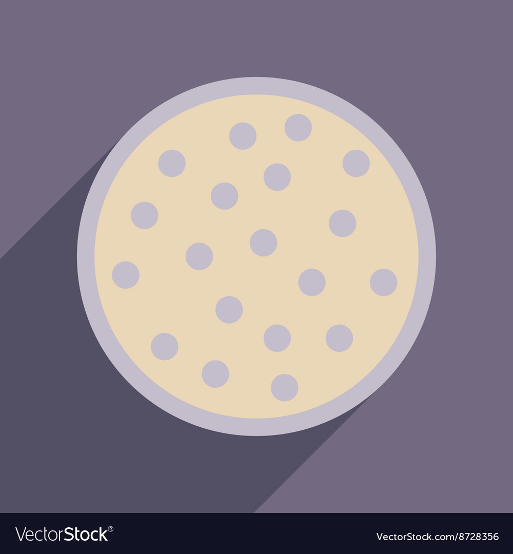Flat web icon with long shadow cookie