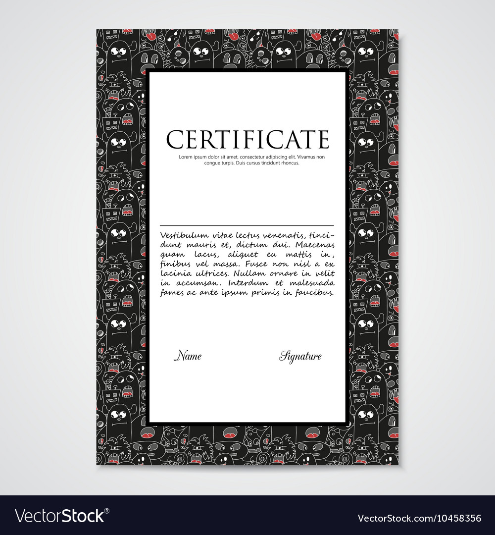 Graphic design template document with abstract
