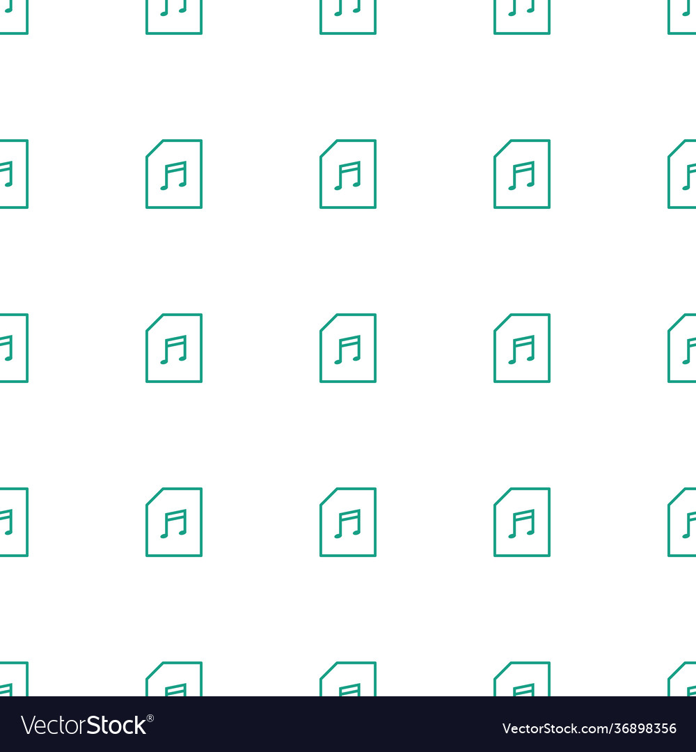 Memory card with music icon pattern seamless