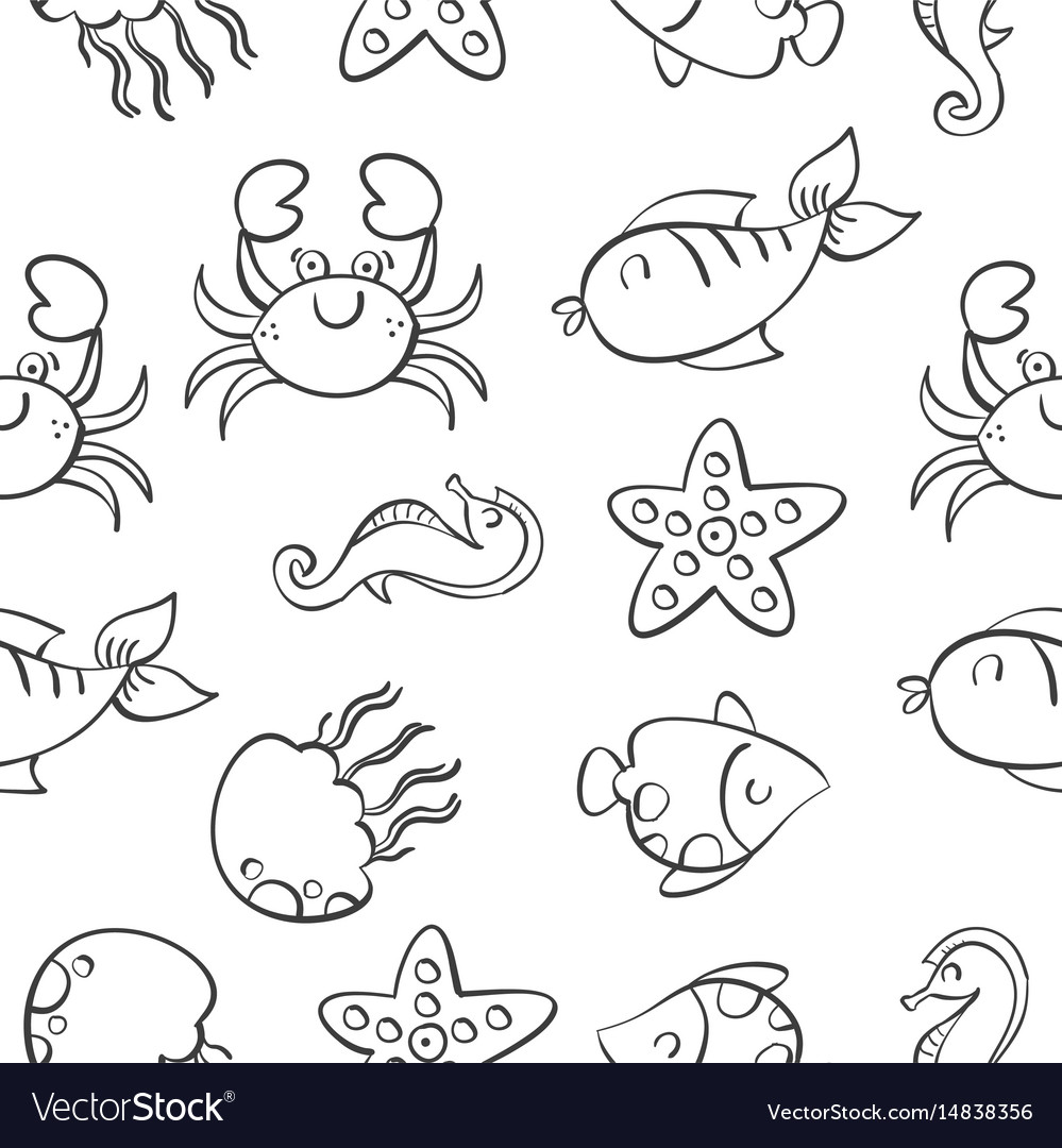 Seafood Fish Pattern