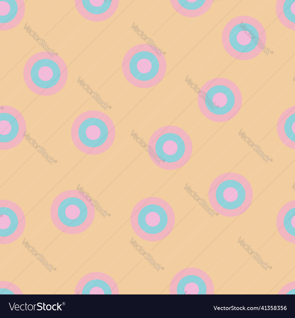 Seamless patterns with geometric shapes circles
