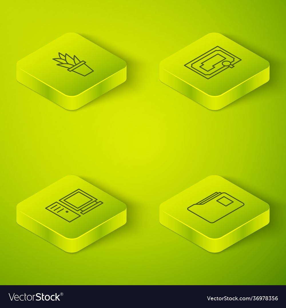 Set isometric certificate template computer vector image Set isometric certificate template computer