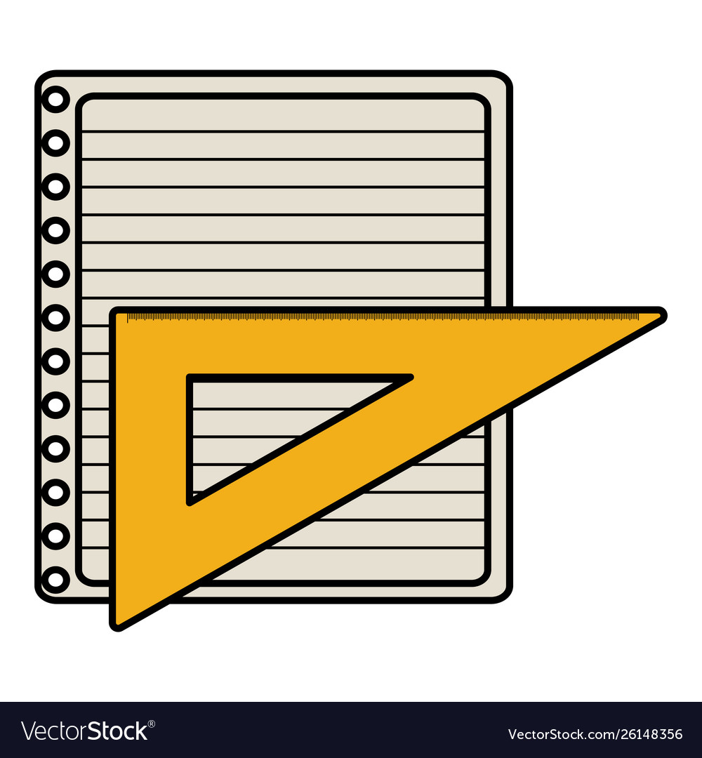 Sheet notebook paper with rule