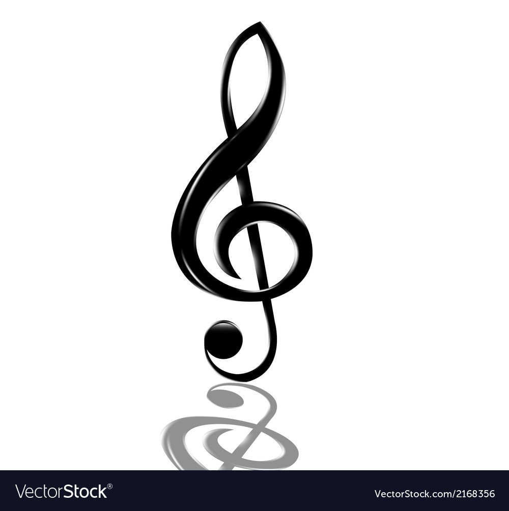 Treble clef Royalty Free Vector Image - VectorStock