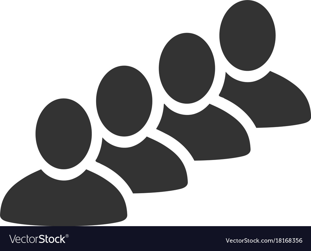 User queue flat icon